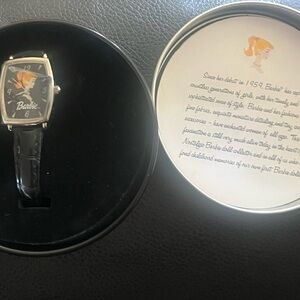 Barbie Nostalgic Black and Pink Watch